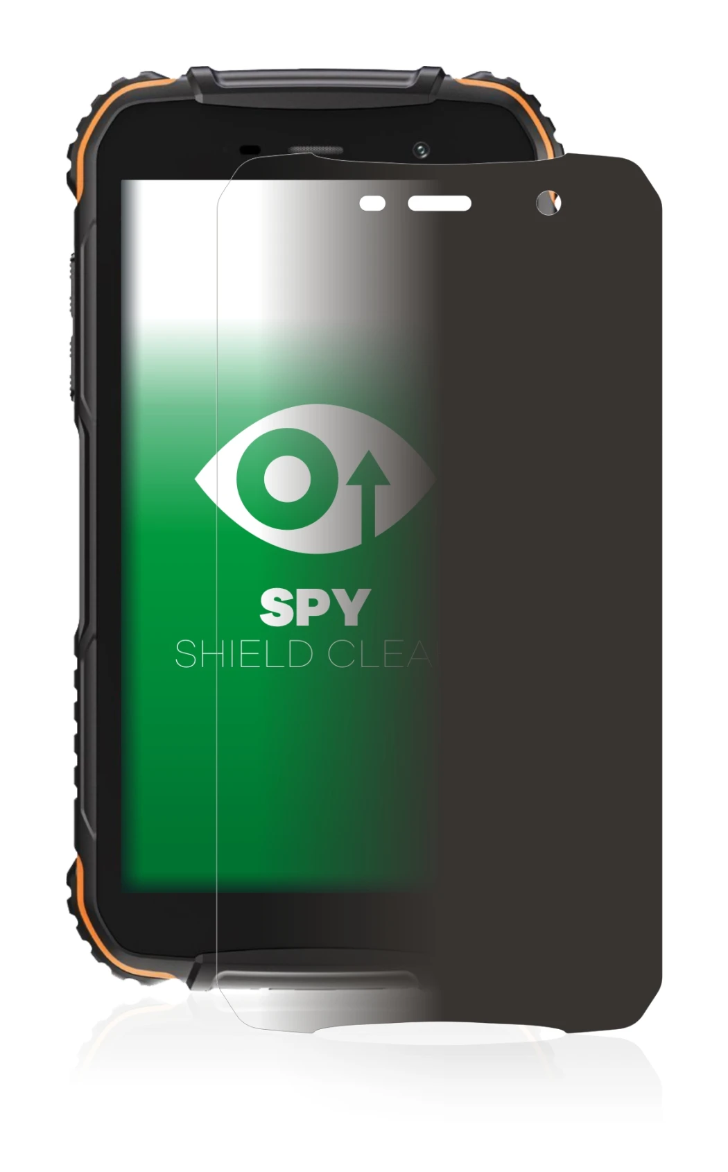 Abbildung des Geräts Doogee S35T mit einer Vielzahl des Displayschutzes.