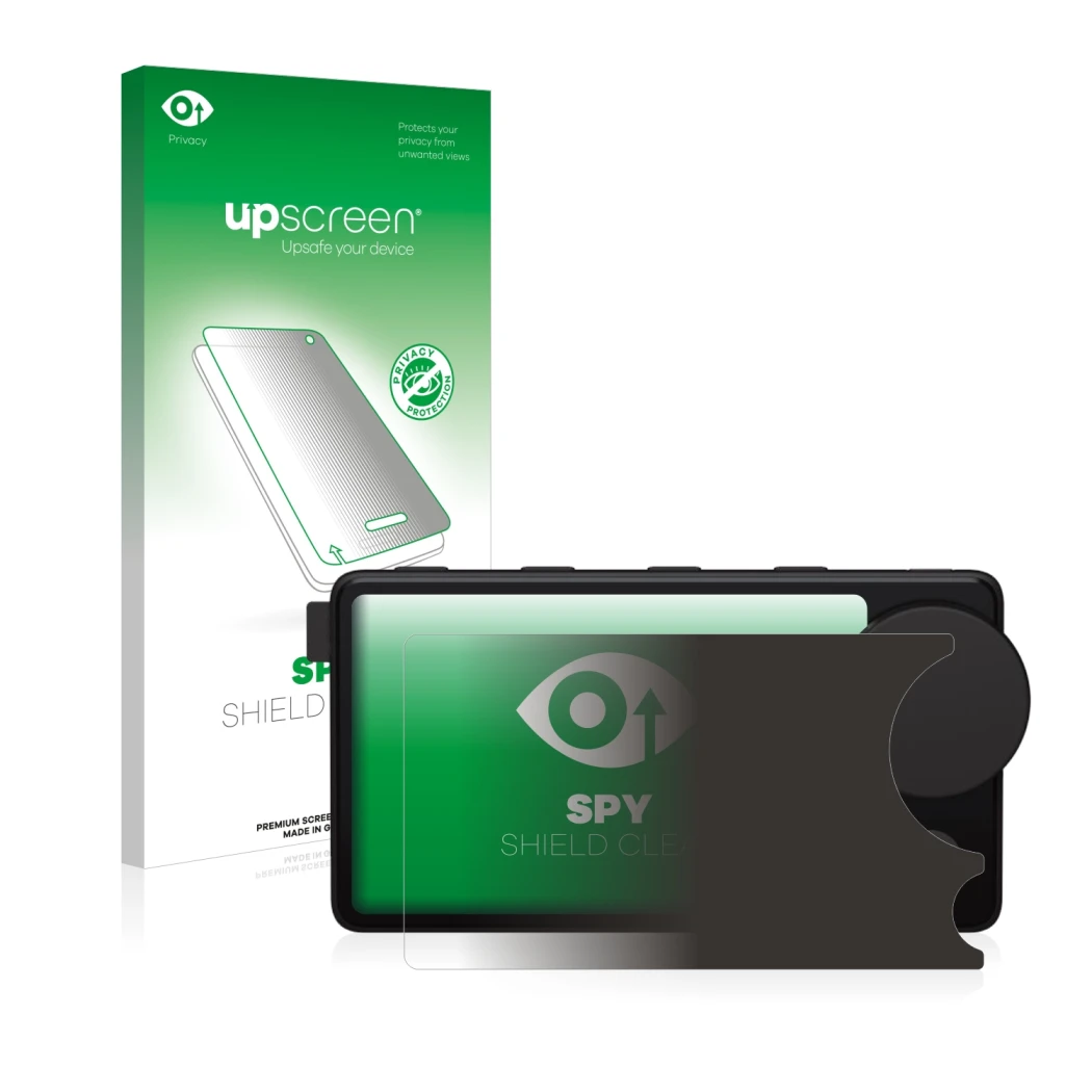 Vorderseite einer Produktverpackung mit dem Markenlogo upscreen. Daneben ist das Gerät Spotify Car Thing mit dem zugehörigen D