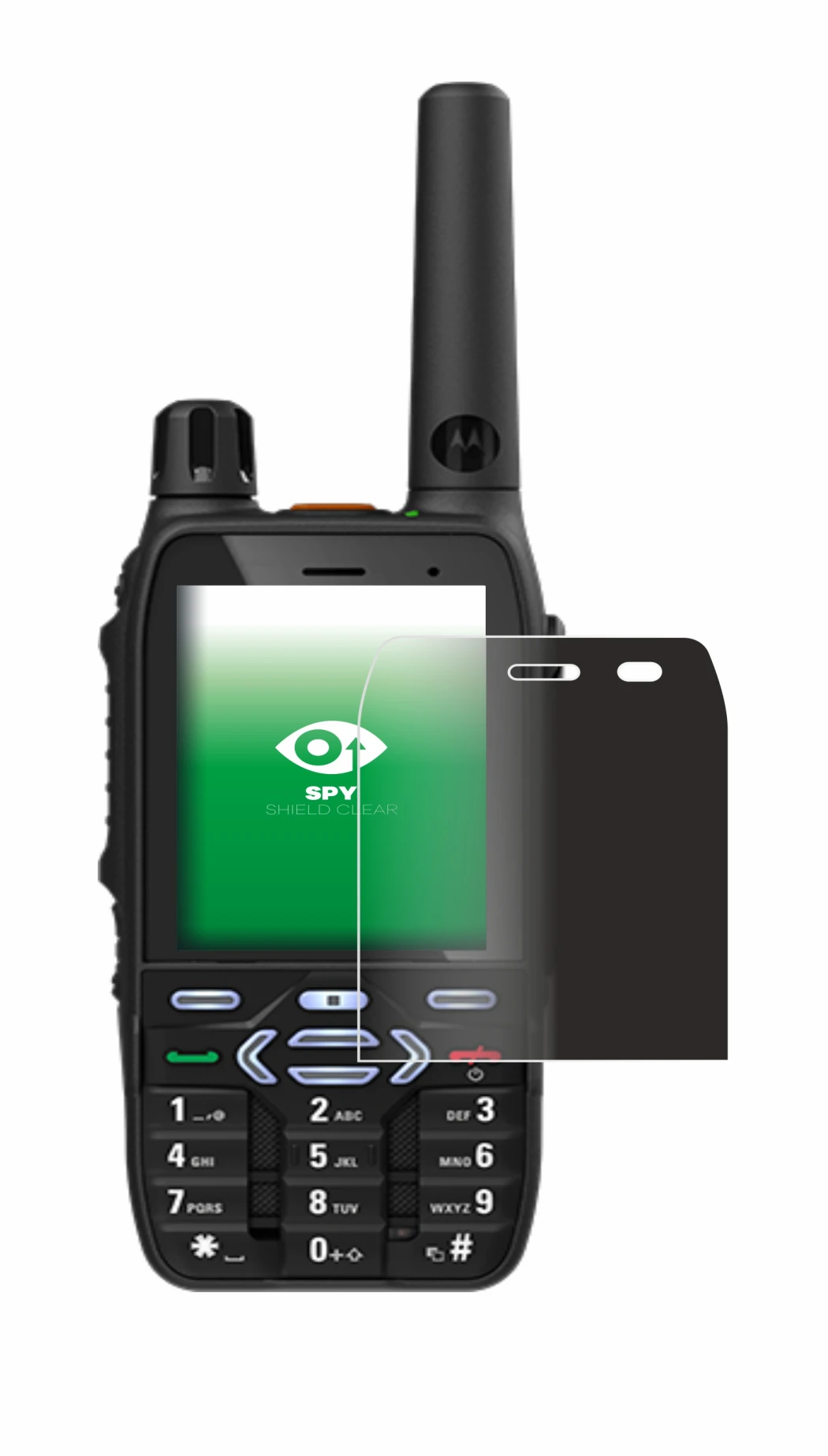 Abbildung des Geräts Motorola MXP600 mit einer Vielzahl des Displayschutzes.