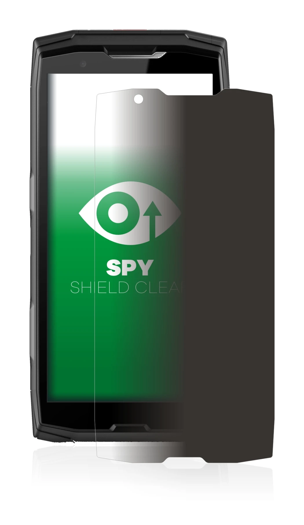 Abbildung des Geräts Crosscall Core-X5 mit einer Vielzahl des Displayschutzes.