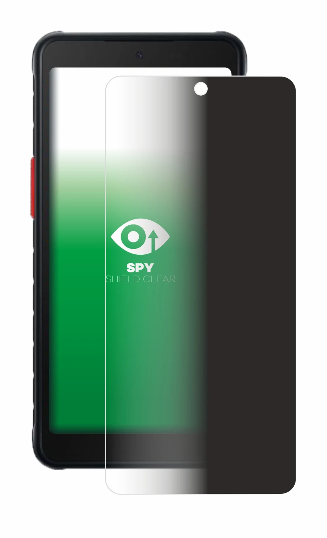 Abbildung des Geräts Samsung Galaxy XCover 5 Enterprise Edition mit einer Vielzahl des Displayschutzes.