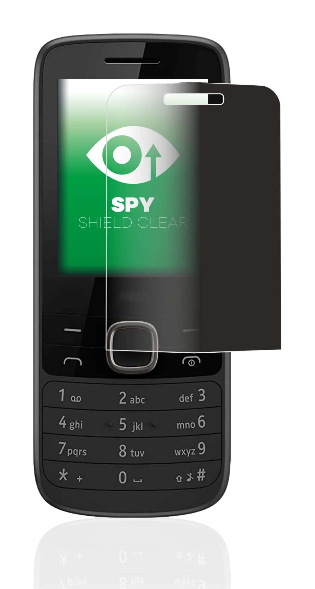 Abbildung des Geräts Nokia 225 4G mit einer Vielzahl des Displayschutzes.