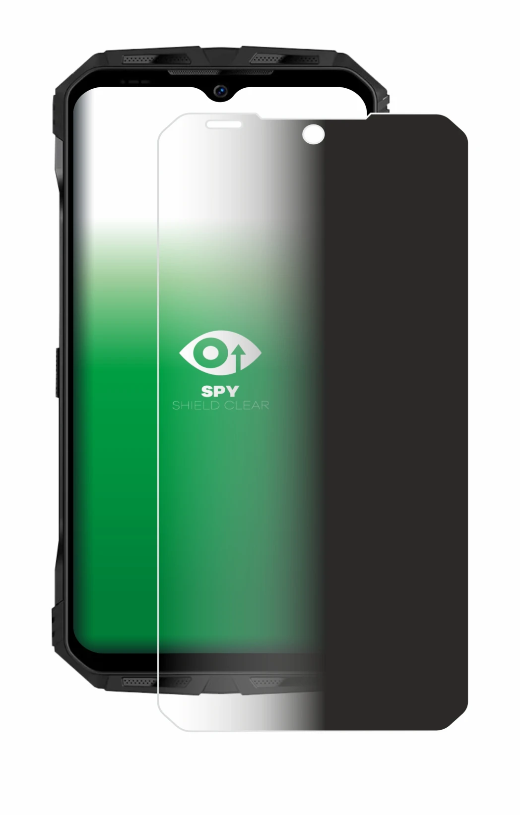 Abbildung des Geräts Doogee V30T mit einer Vielzahl des Displayschutzes.