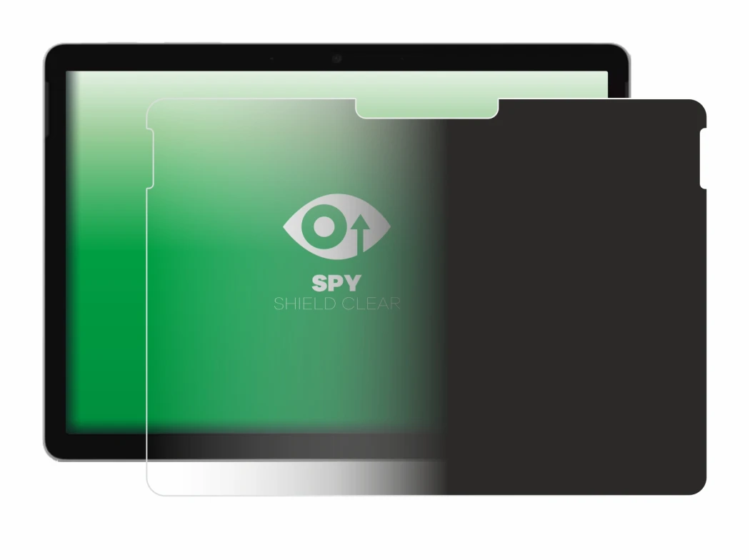 Abbildung des Geräts Microsoft Surface Go 4 mit einer Vielzahl des Displayschutzes.