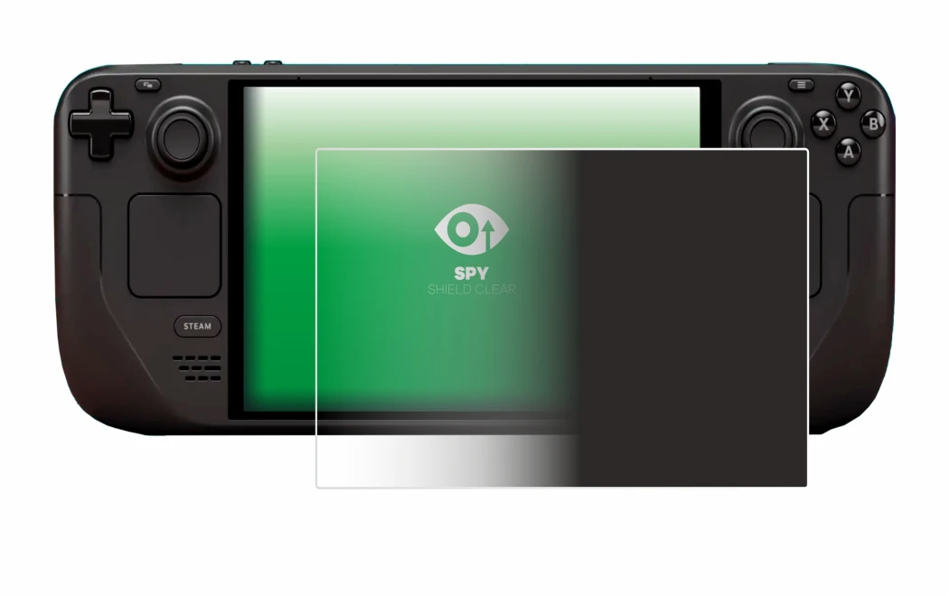 Abbildung des Geräts Valve Steam Deck OLED mit einer Vielzahl des Displayschutzes.