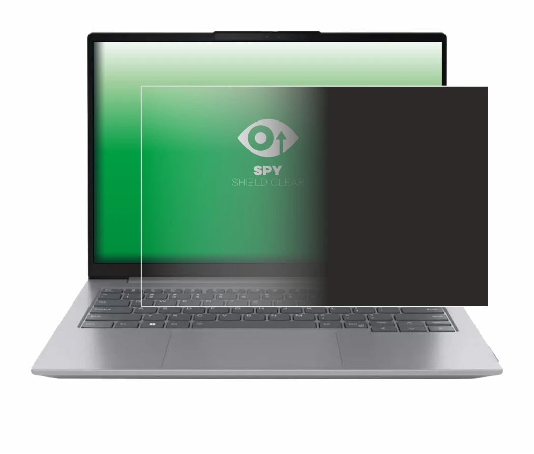 Abbildung des Geräts Lenovo ThinkBook 16 Gen 6 mit einer Vielzahl des Displayschutzes.