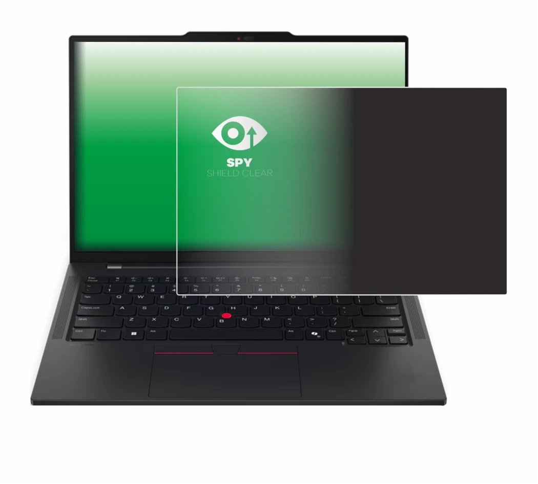 Abbildung des Geräts Lenovo ThinkPad T14s Gen 6 mit einer Vielzahl des Displayschutzes.