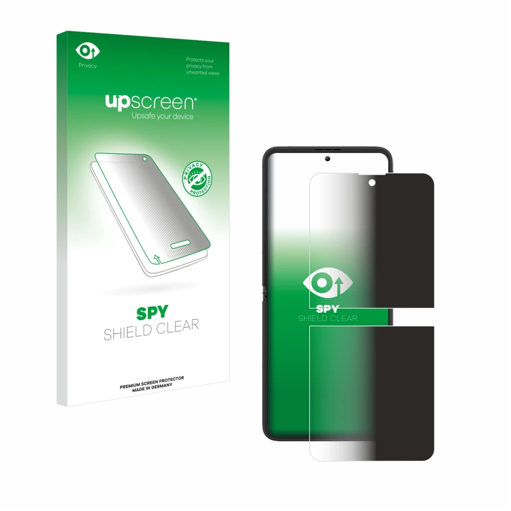 Vorderseite einer Produktverpackung mit dem Markenlogo upscreen. Daneben ist das Gerät Blackview Hero 10 (Vorderes Display) mi