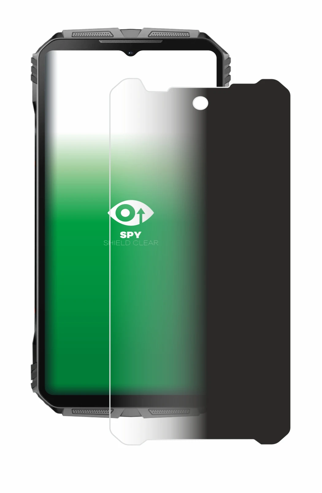 Abbildung des Geräts Doogee V40 Pro mit einer Vielzahl des Displayschutzes.