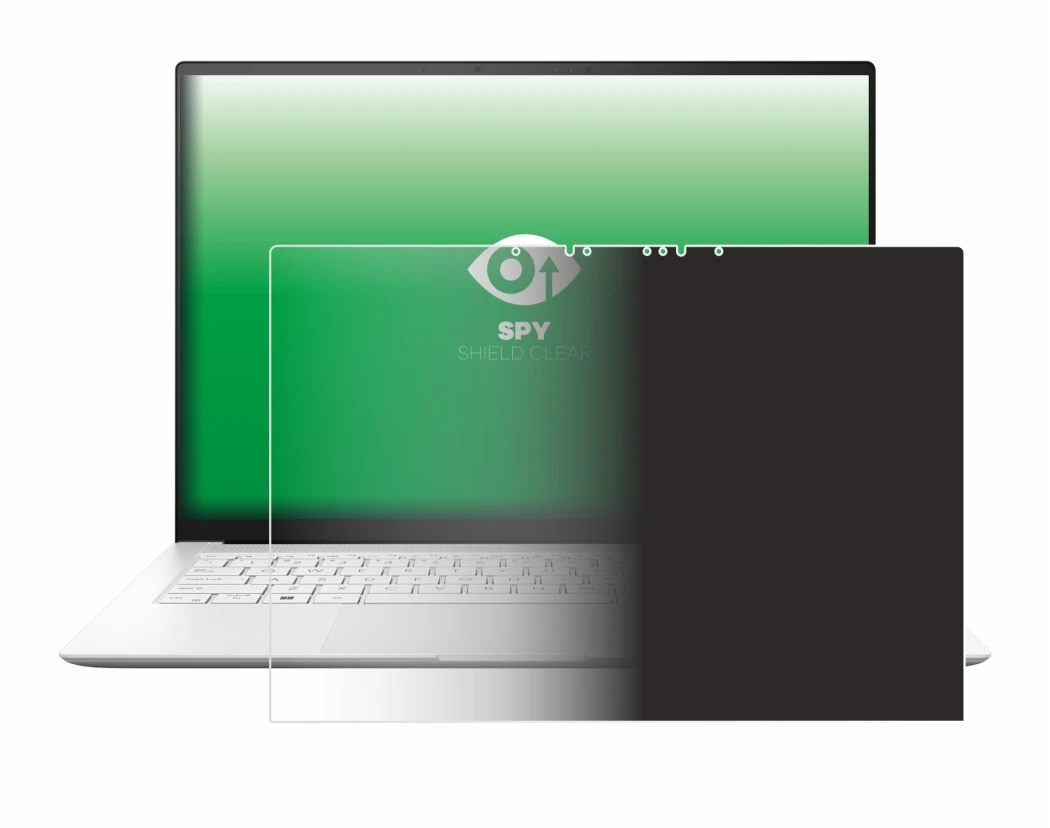 Abbildung des Geräts ASUS ZenBook S 14 UX5406 mit einer Vielzahl des Displayschutzes.