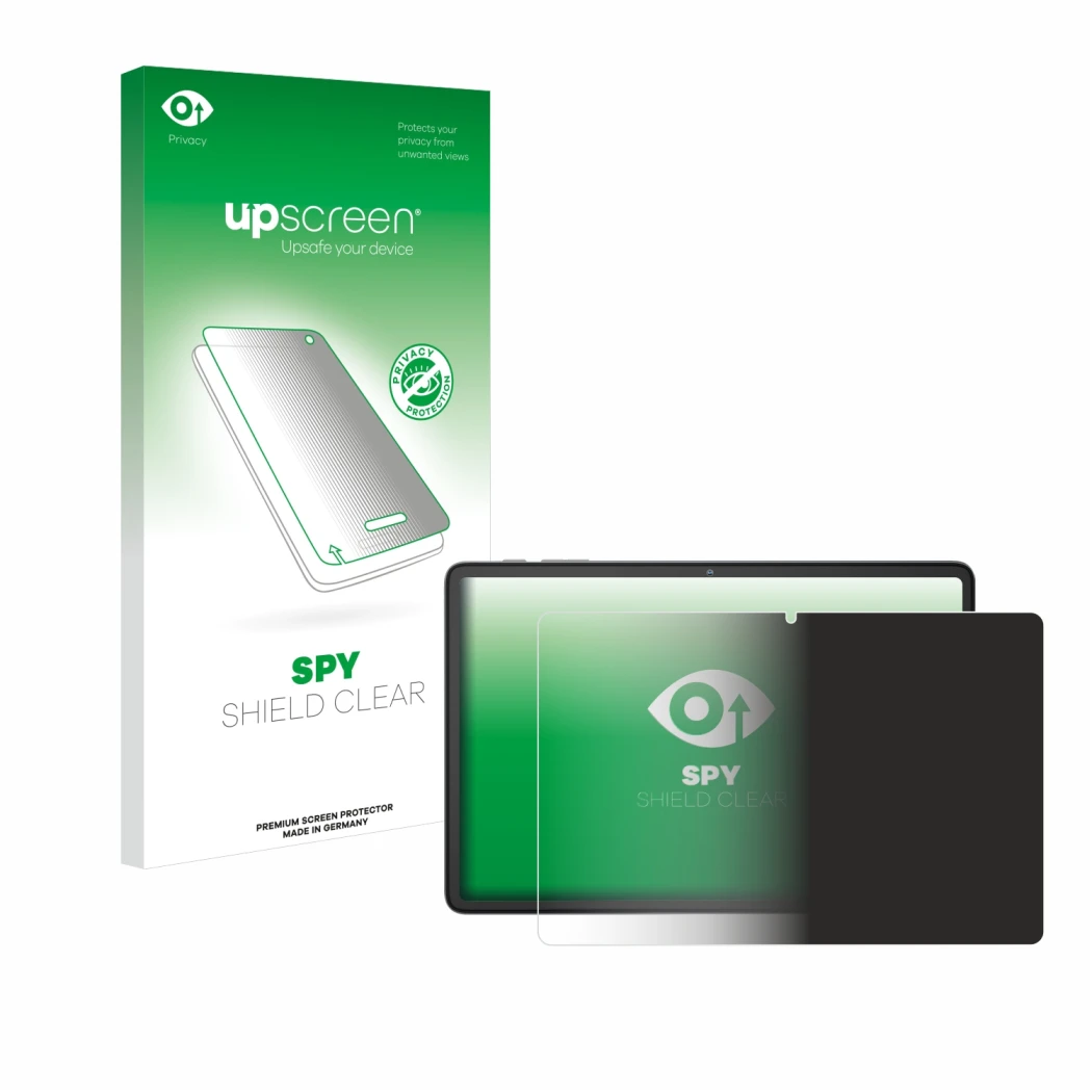 Vorderseite einer Produktverpackung mit dem Markenlogo upscreen. Daneben ist das Gerät Blackview Tab 60 10.1