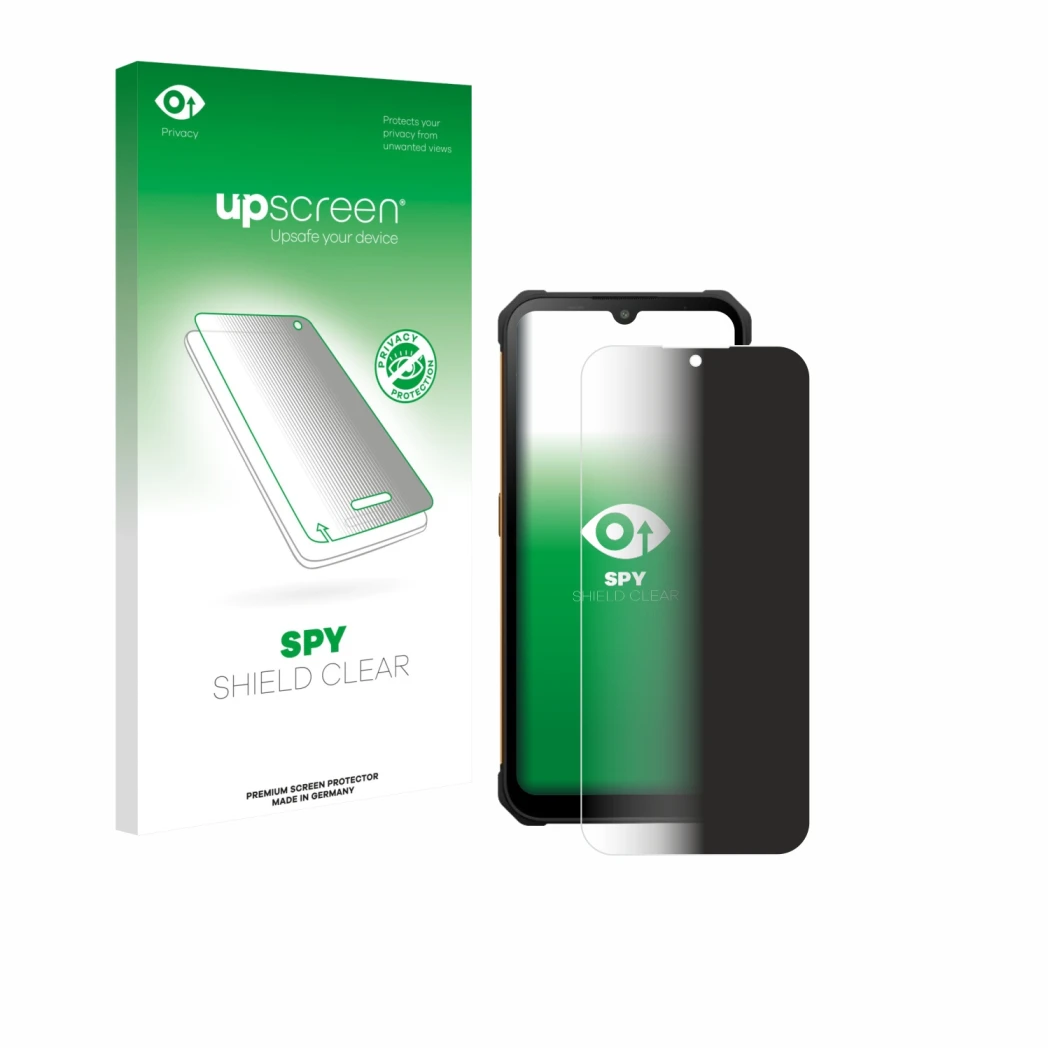 Vorderseite einer Produktverpackung mit dem Markenlogo upscreen. Daneben ist das Gerät Hammer Iron Va mit dem zugehörigen Disp