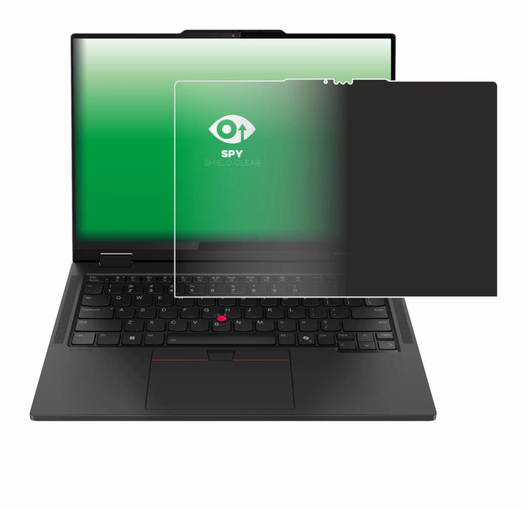 Abbildung des Geräts Lenovo ThinkPad T14s 2-in-1 mit einer Vielzahl des Displayschutzes.