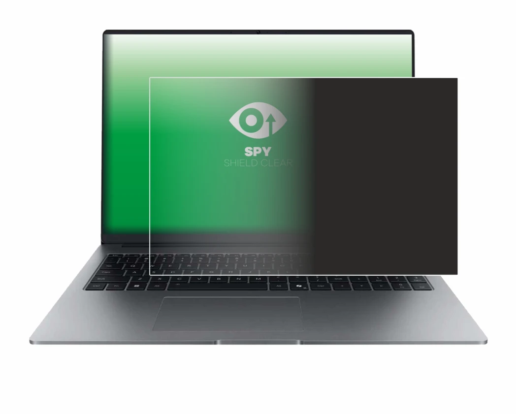 Abbildung des Geräts Honor MagicBook X16 Plus 2025 mit einer Vielzahl des Displayschutzes.