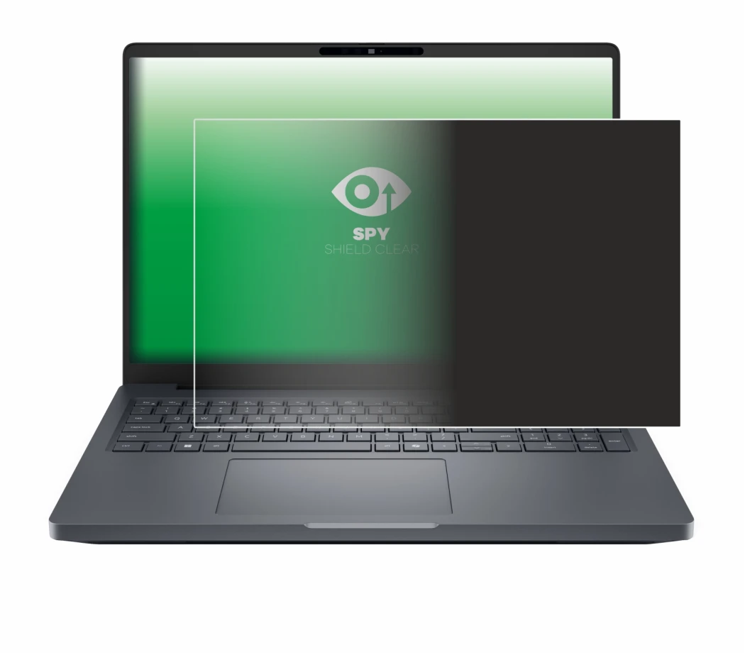 Abbildung des Geräts Dell Pro Max 16 Plus mit einer Vielzahl des Displayschutzes.