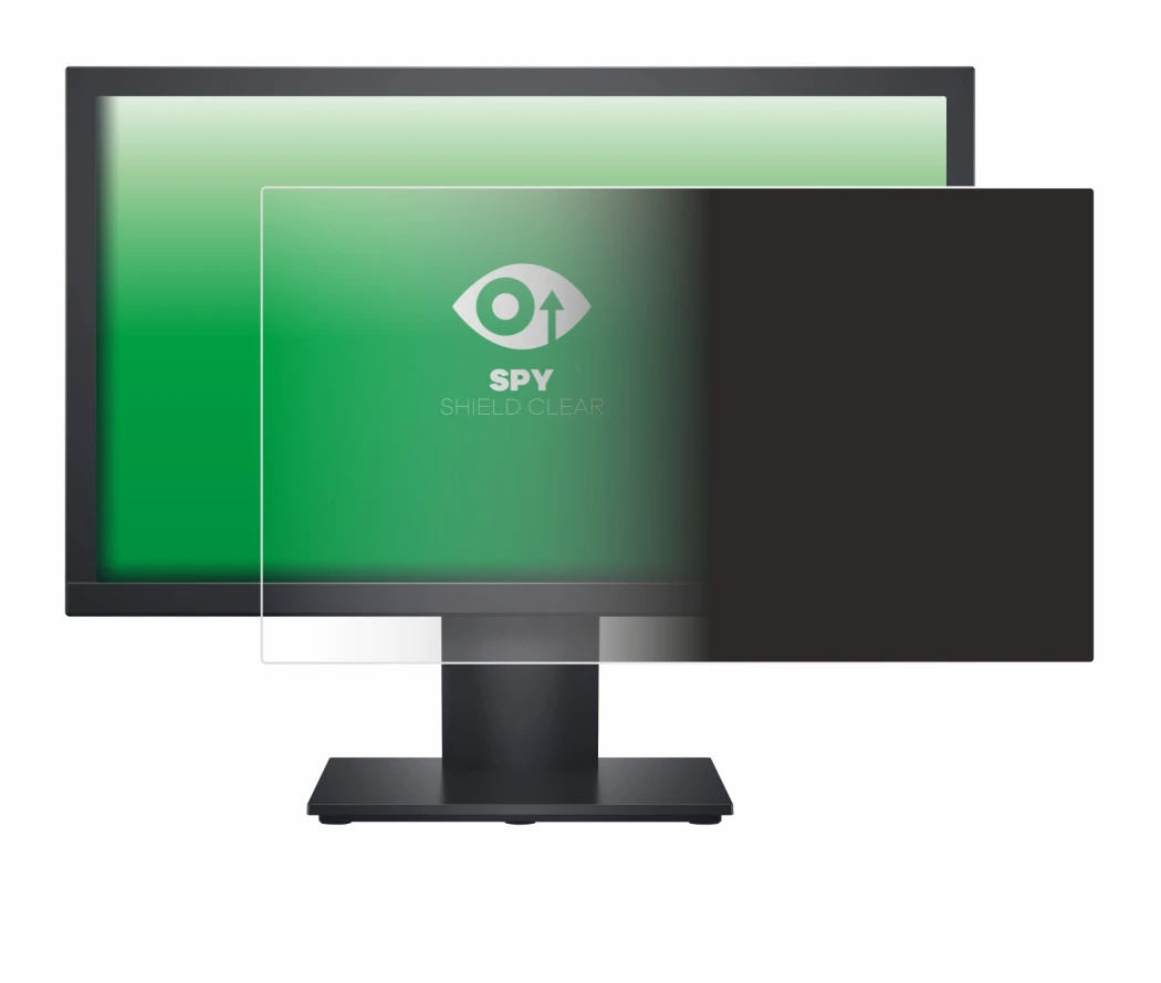 Abbildung des Geräts Dell E1920H mit einer Vielzahl des Displayschutzes.