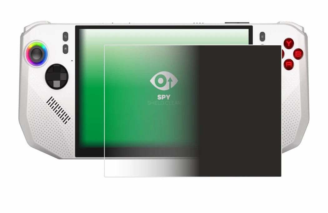 Abbildung des Geräts MSI Claw A8 BZ2EM mit einer Vielzahl des Displayschutzes.