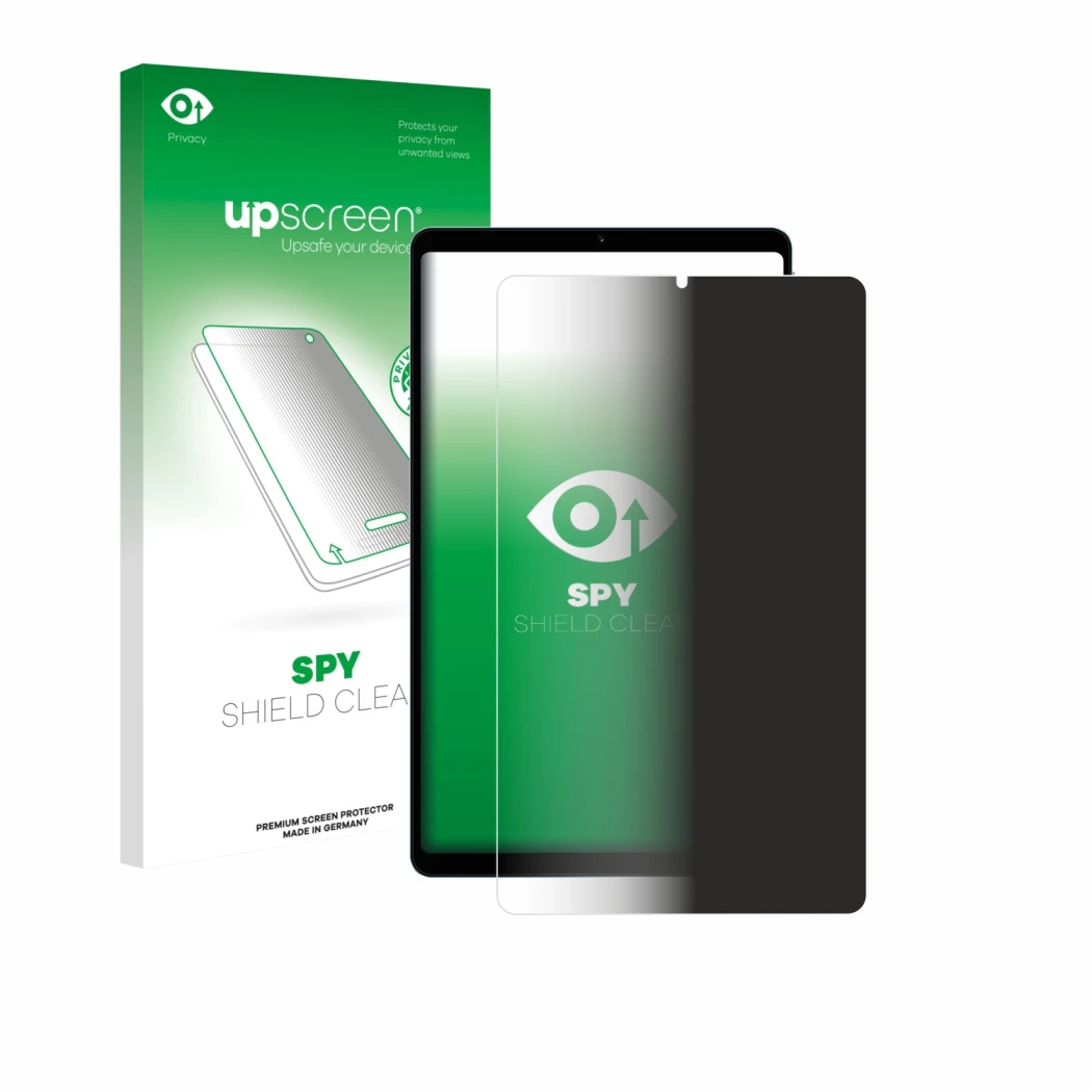 Vorderseite einer Produktverpackung mit dem Markenlogo upscreen. Daneben ist das Gerät Teclast T50 Mini mit dem zugehörigen Di