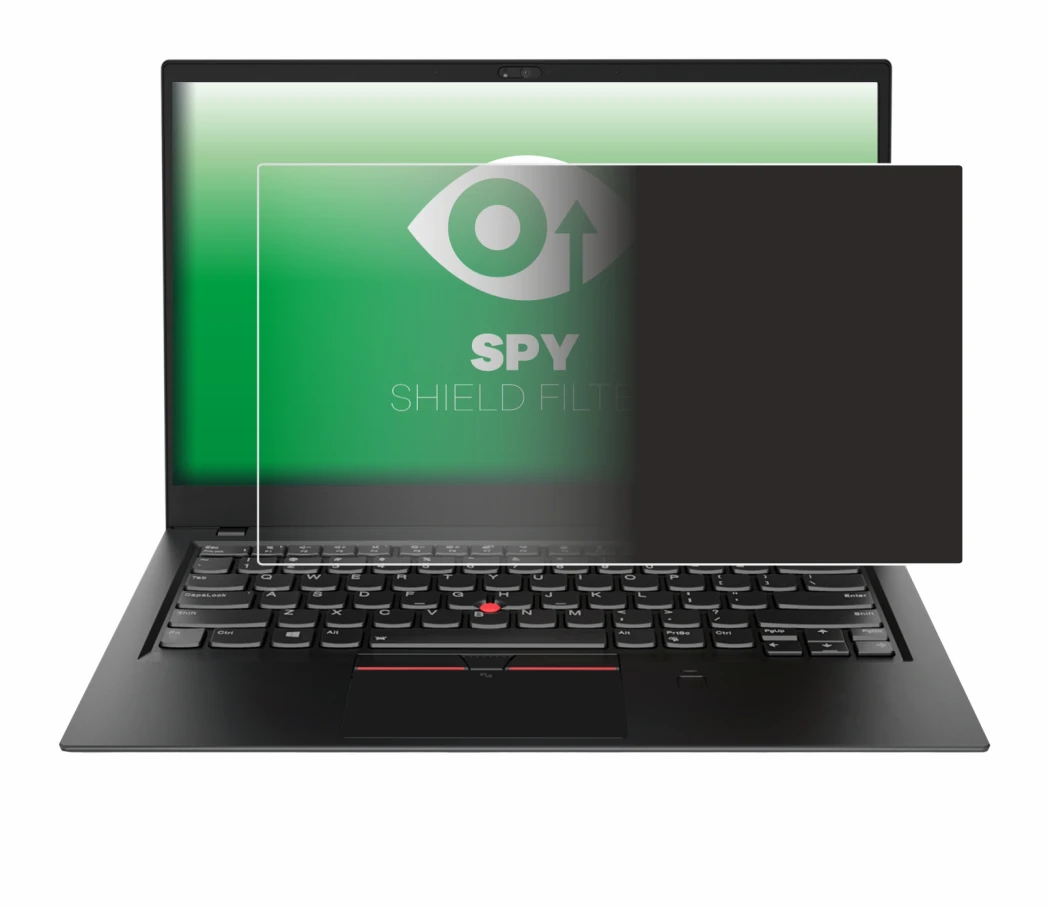 Abbildung des Geräts Lenovo ThinkPad X1 Carbon (6. Gen.) mit einer Vielzahl des Displayschutzes.