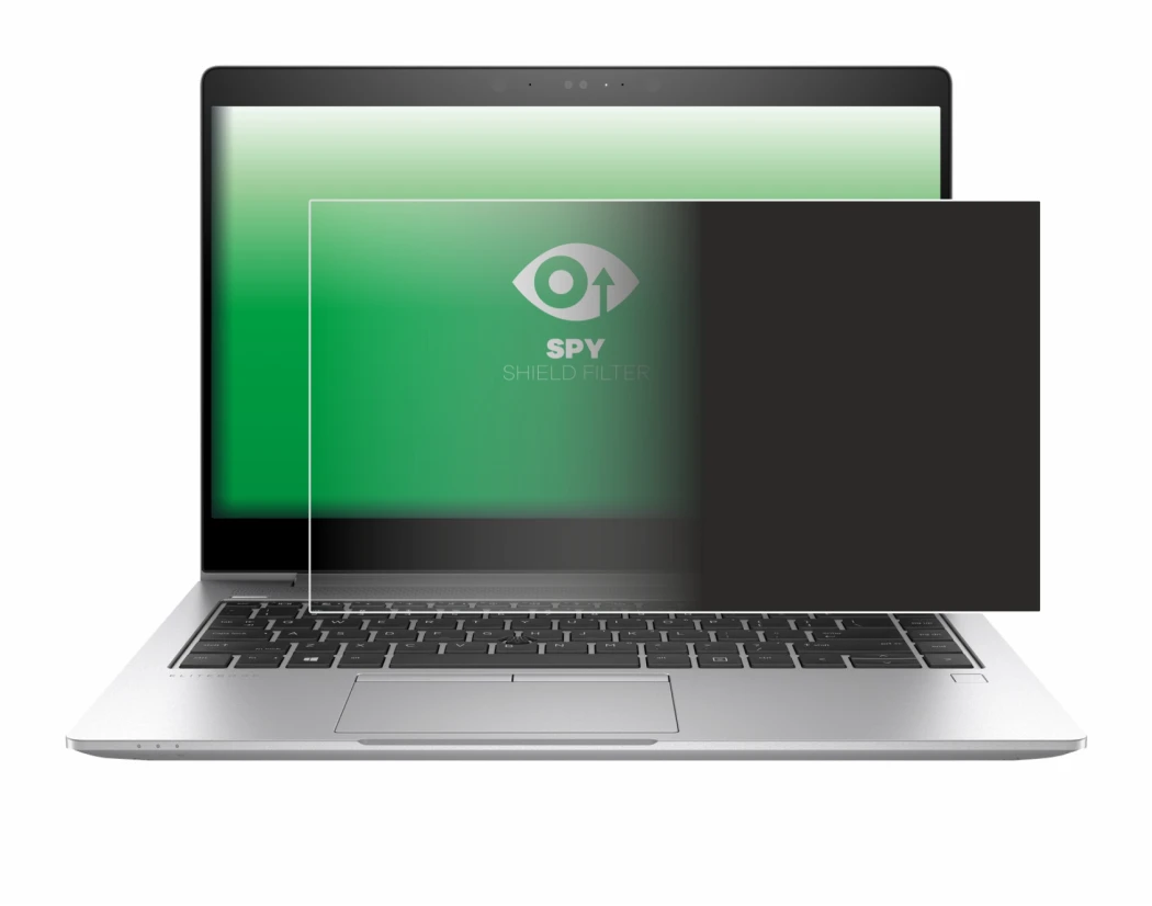 Abbildung des Geräts HP EliteBook 840 G6 mit einer Vielzahl des Displayschutzes.