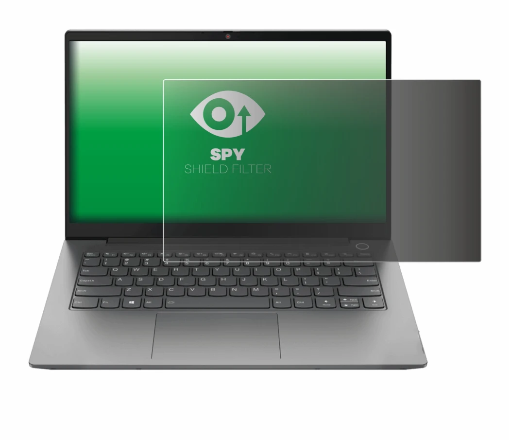 Abbildung des Geräts Lenovo ThinkPad T14 Gen 2 mit einer Vielzahl des Displayschutzes.