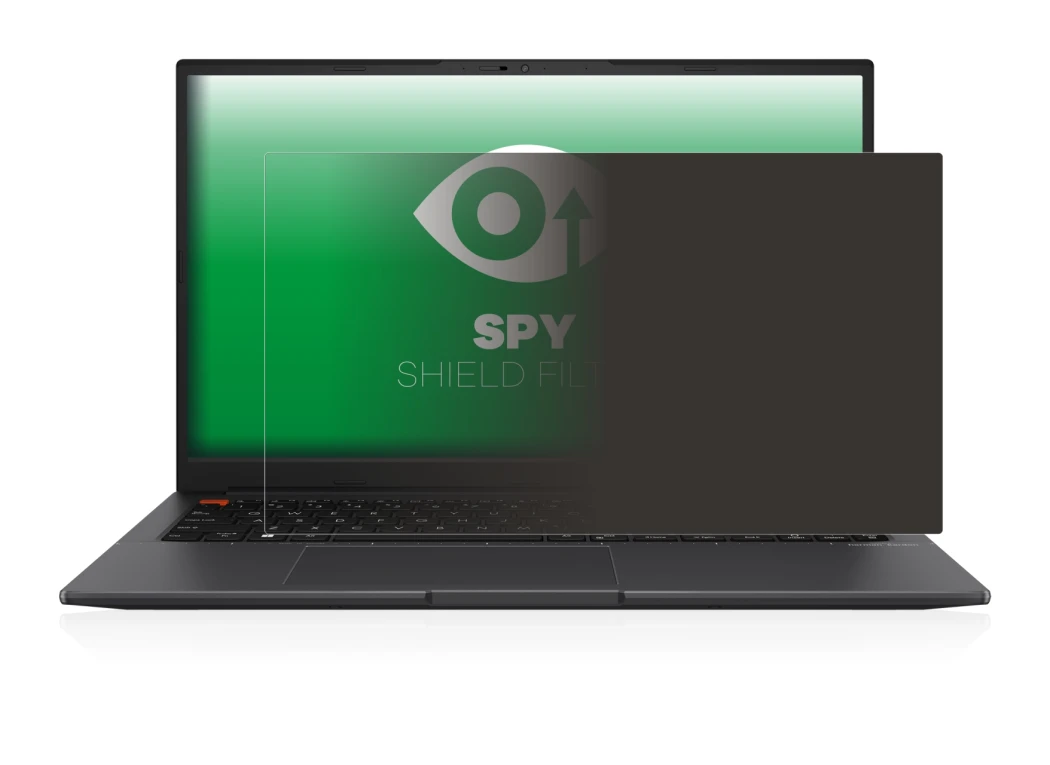 Abbildung des Geräts ASUS VivoBook S 15 OLED mit einer Vielzahl des Displayschutzes.