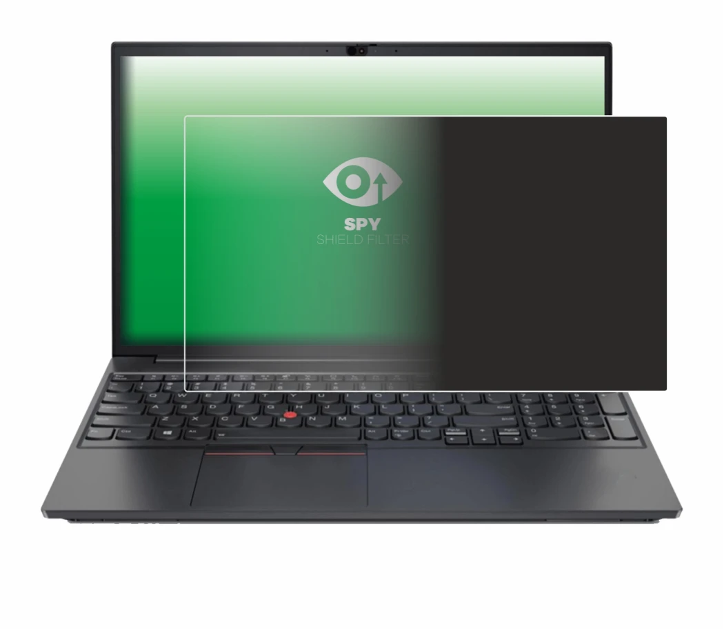 Abbildung des Geräts Lenovo ThinkPad E15 Gen 3 mit einer Vielzahl des Displayschutzes.