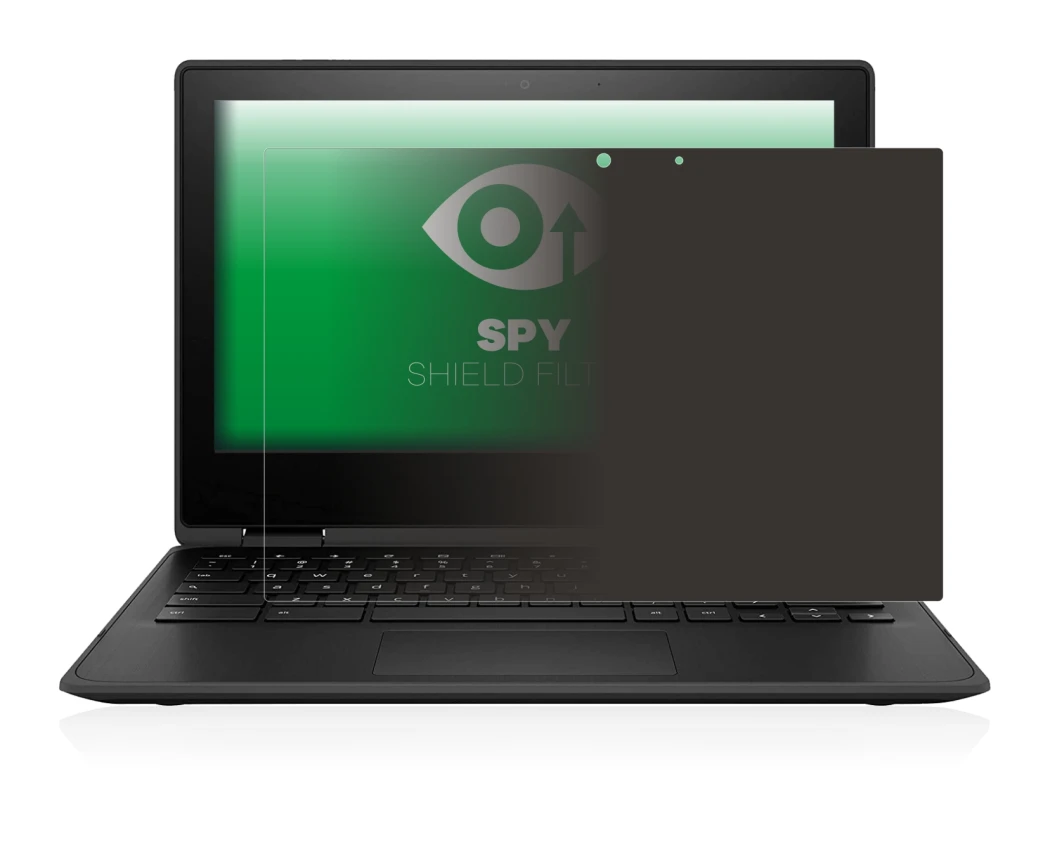 Abbildung des Geräts HP Chromebook x360 11 G3 mit einer Vielzahl des Displayschutzes.