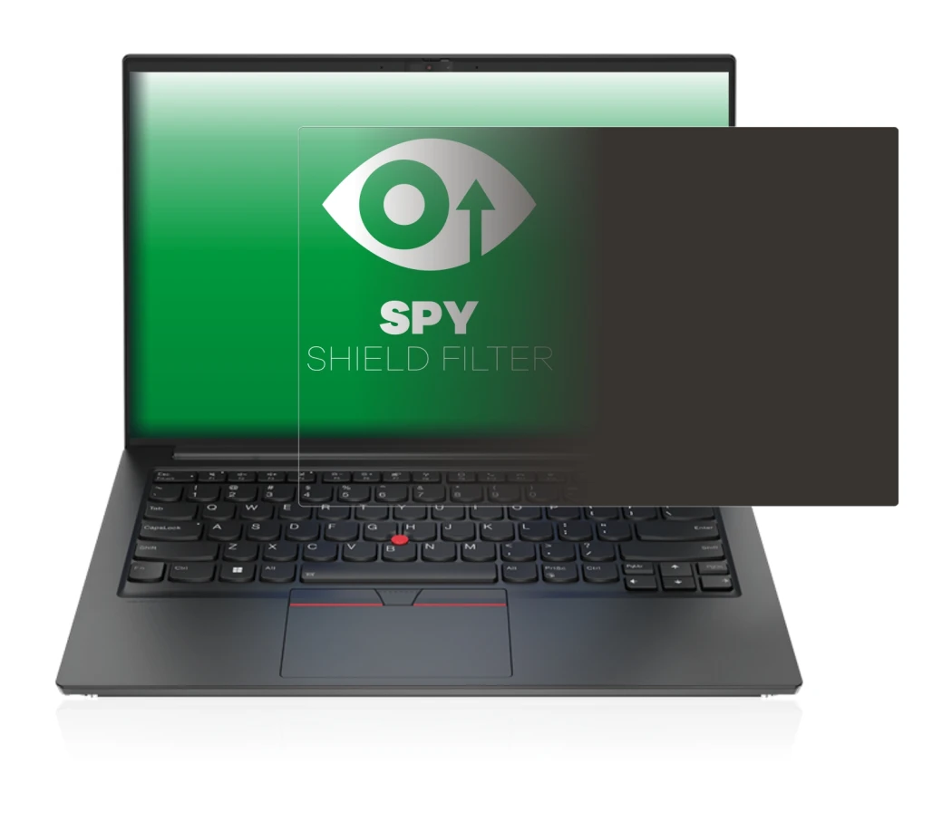 Abbildung des Geräts Lenovo ThinkPad E14 Gen 4 mit einer Vielzahl des Displayschutzes.