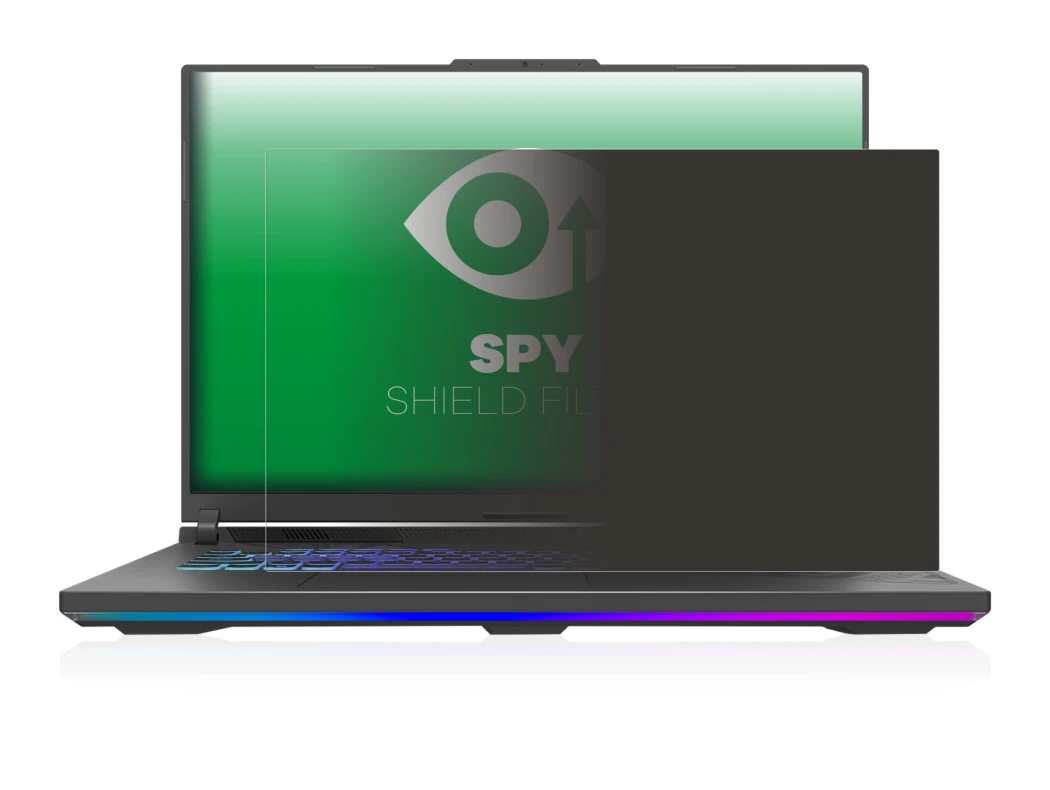 Abbildung des Geräts ASUS ROG Strix G18 G814 2023 mit einer Vielzahl des Displayschutzes.