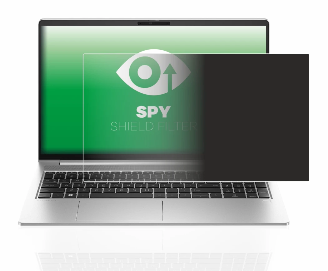 Abbildung des Geräts HP ProBook 450 G10 mit einer Vielzahl des Displayschutzes.