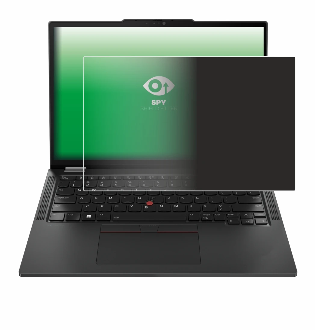 Abbildung des Geräts Lenovo ThinkPad X13 Gen 5 mit einer Vielzahl des Displayschutzes.