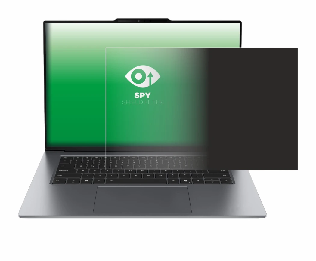 Abbildung des Geräts Lenovo ThinkPad X9 14 G1 mit einer Vielzahl des Displayschutzes.