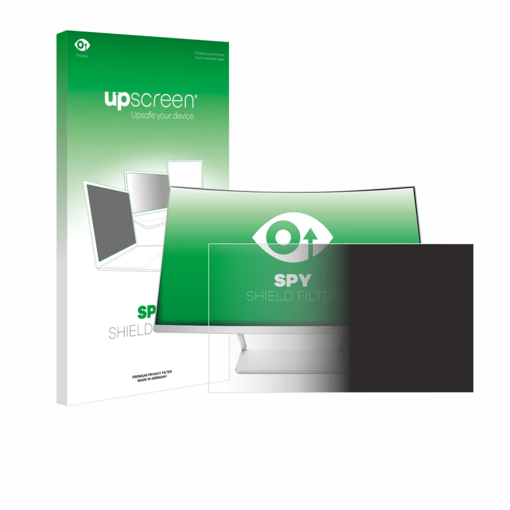 Vorderseite einer Produktverpackung mit dem Markenlogo upscreen. Daneben ist das Gerät HP Z4N74AA mit dem zugehörigen Displays