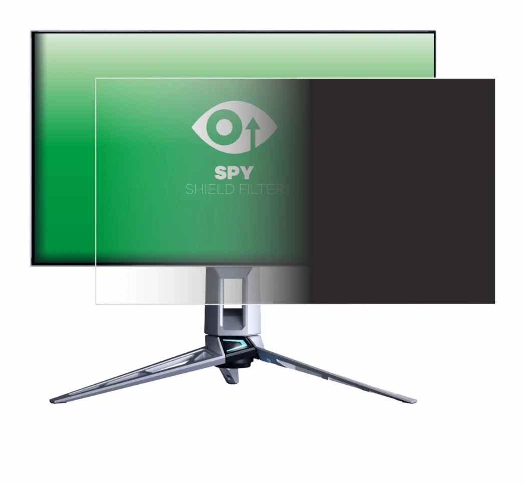 Abbildung des Geräts ASUS ROG Swift PG27AQWP mit einer Vielzahl des Displayschutzes.