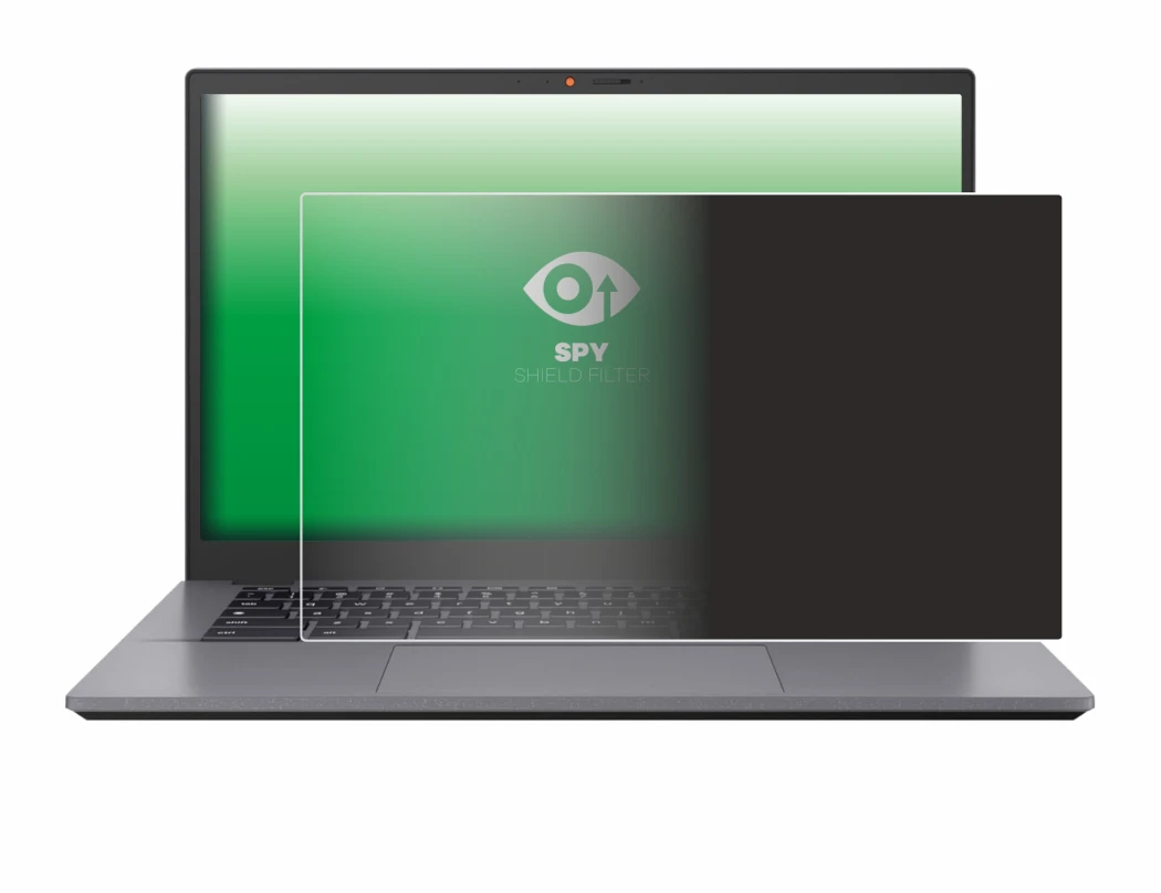 Abbildung des Geräts ASUS Chromebook CX3402 mit einer Vielzahl des Displayschutzes.