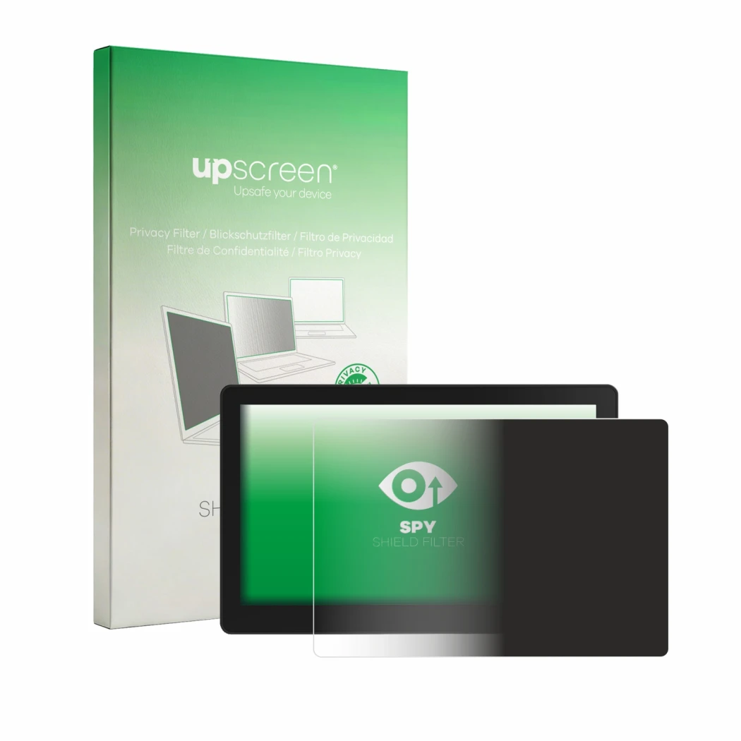 Vorderseite einer Produktverpackung mit dem Markenlogo upscreen. Daneben ist das Gerät VECTOR AGR DH812 Display Terminal mit d