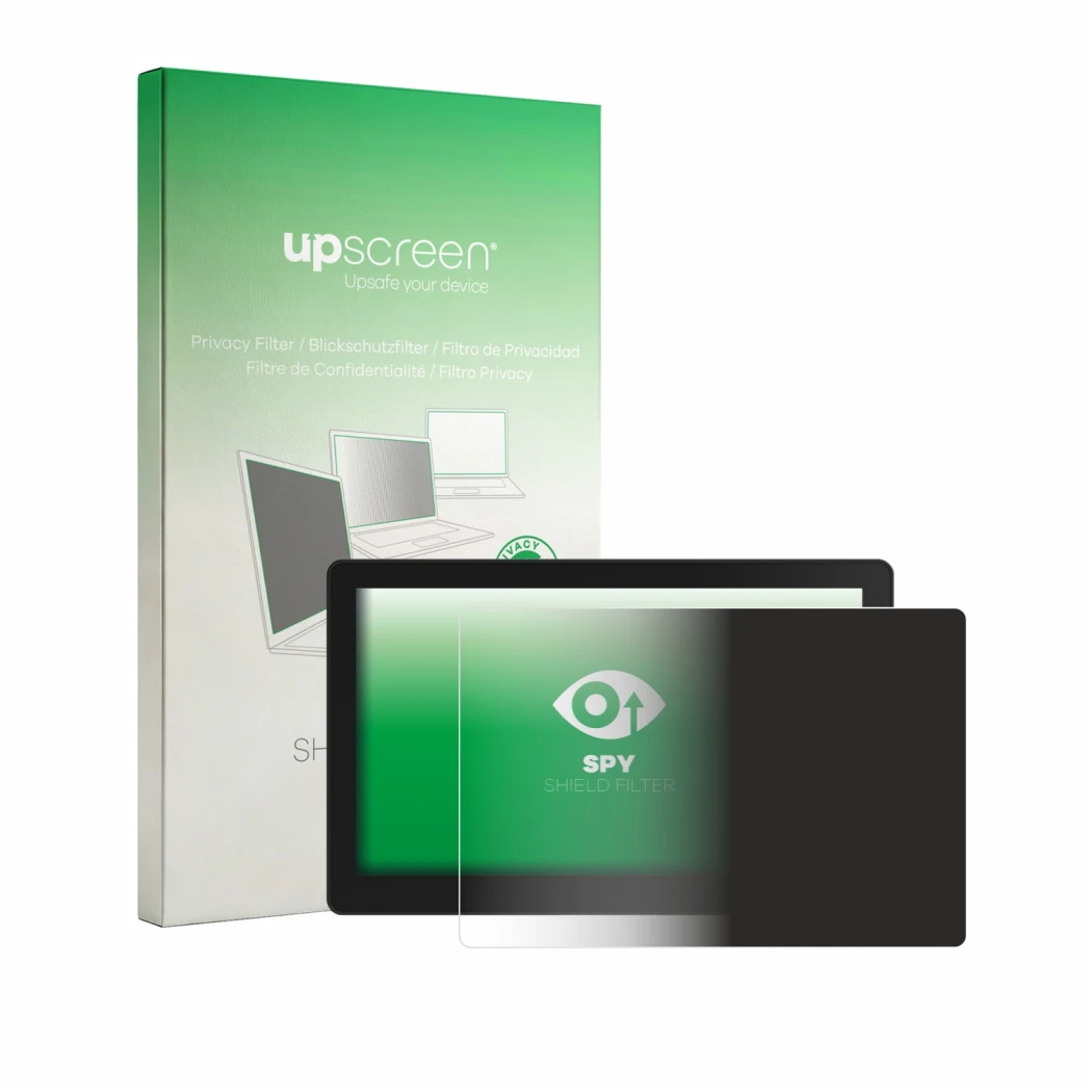 Vorderseite einer Produktverpackung mit dem Markenlogo upscreen. Daneben ist das Gerät VECTOR AGR HD408 Display Terminal mit d