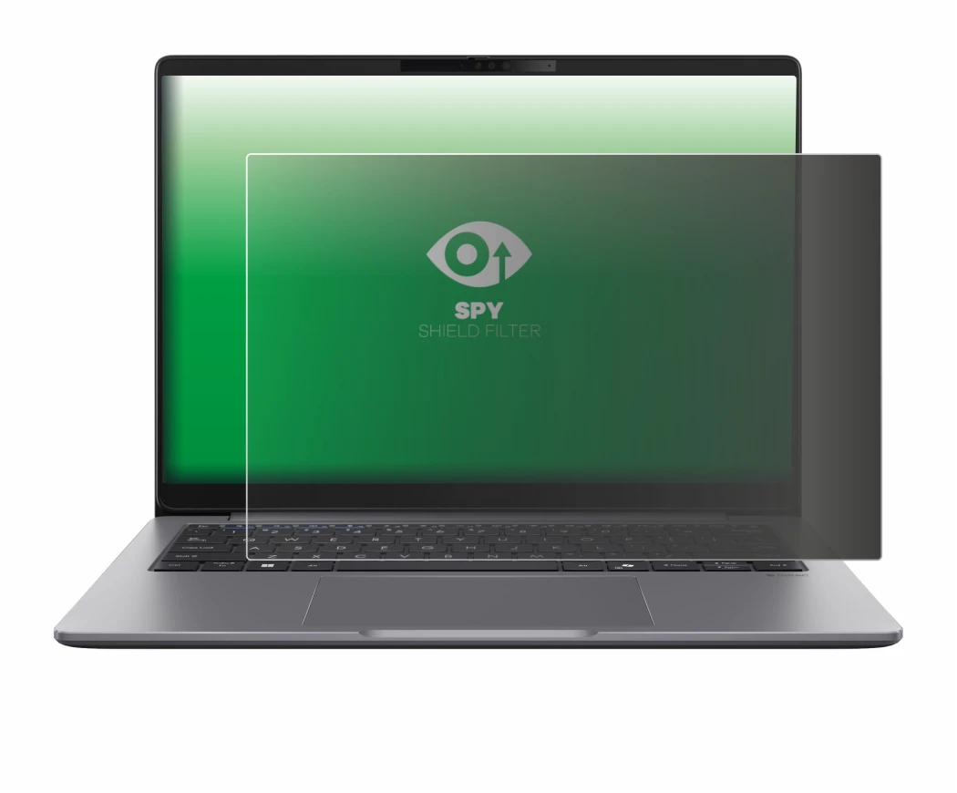 Abbildung des Geräts ASUS ExpertBook PM3 mit einer Vielzahl des Displayschutzes.