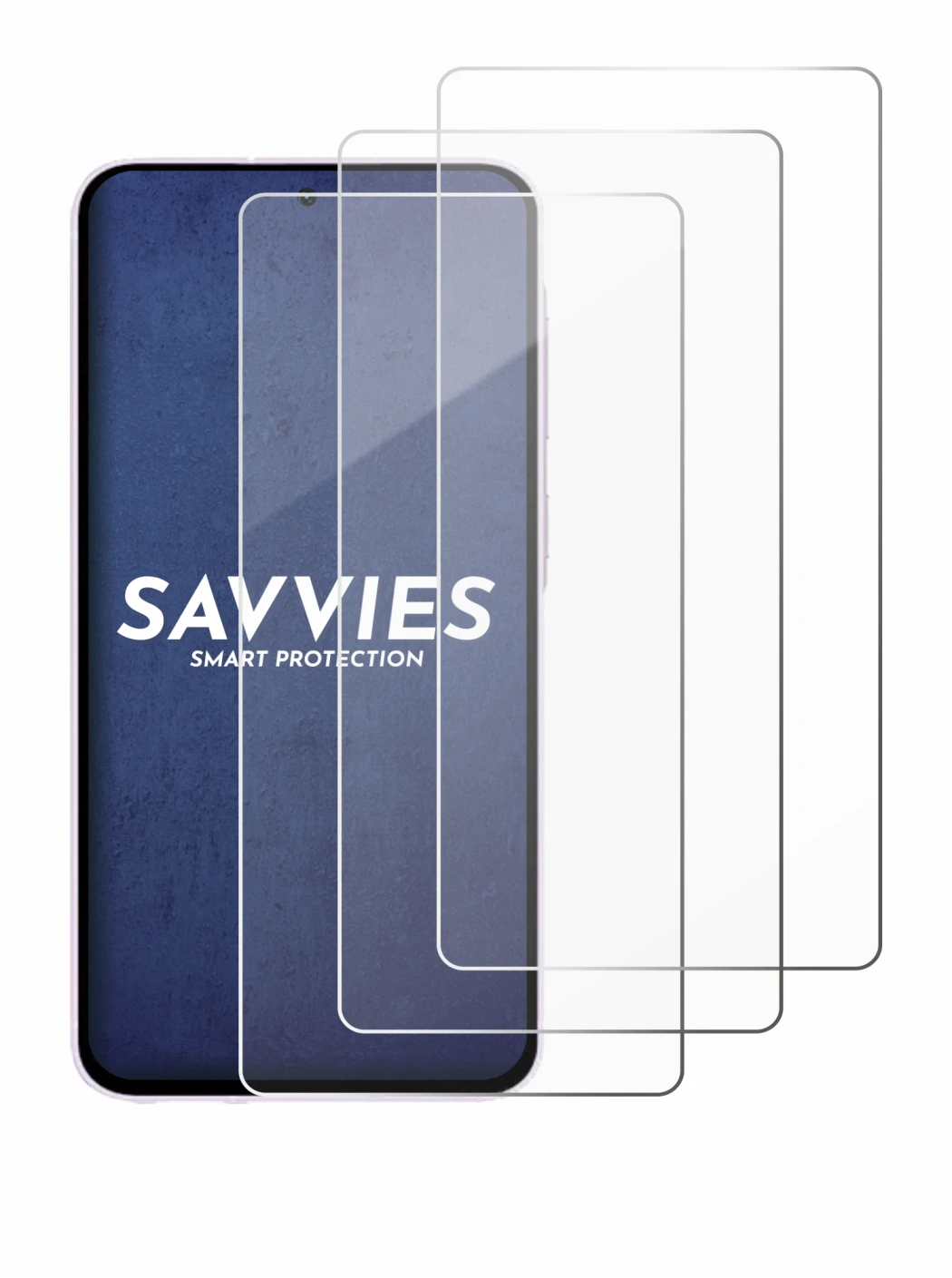 Abbildung des Geräts Samsung Galaxy A56 5G Enterprise Edition mit einer Vielzahl des Displayschutzes.