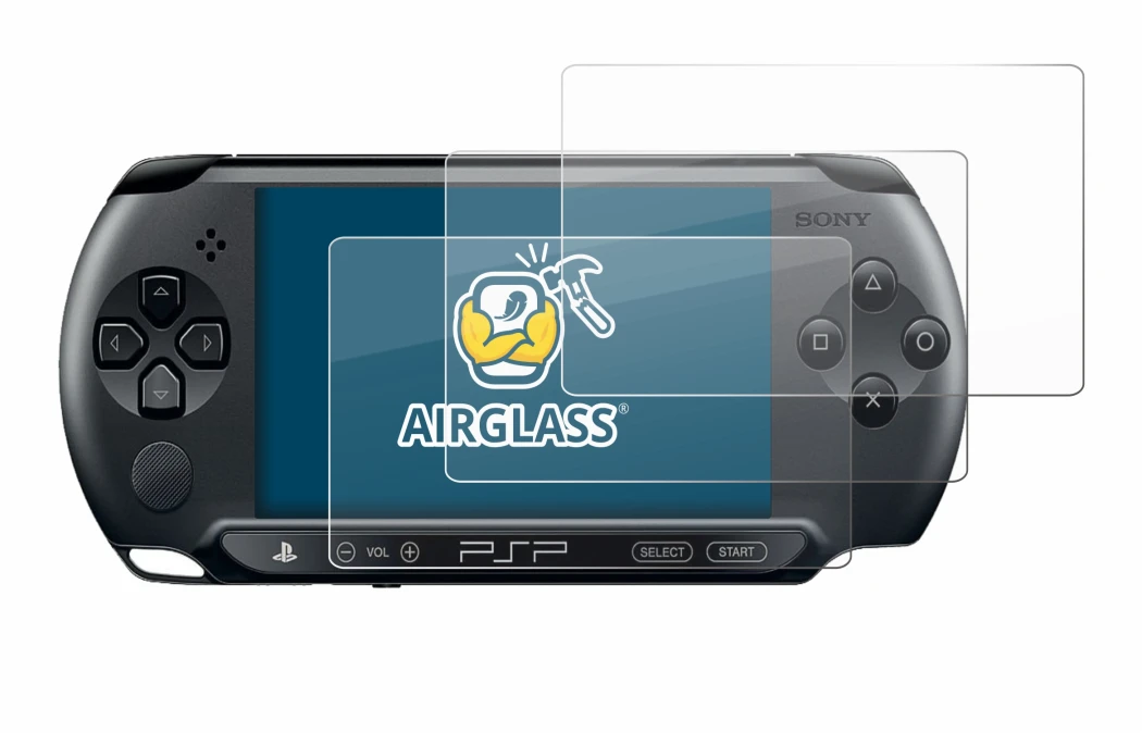 Abbildung des Geräts Sony PSP 1004 mit einer Vielzahl des Displayschutzes.