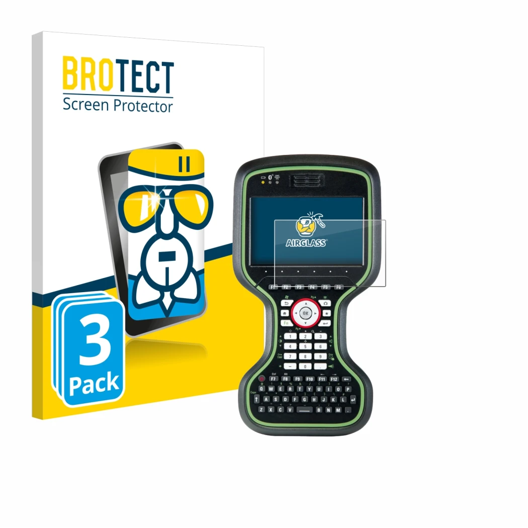 Vorderseite einer Produktverpackung mit dem Markenlogo BROTECT. Daneben ist das Gerät Leica CS20 3.75G Disto mit dem zugehörig