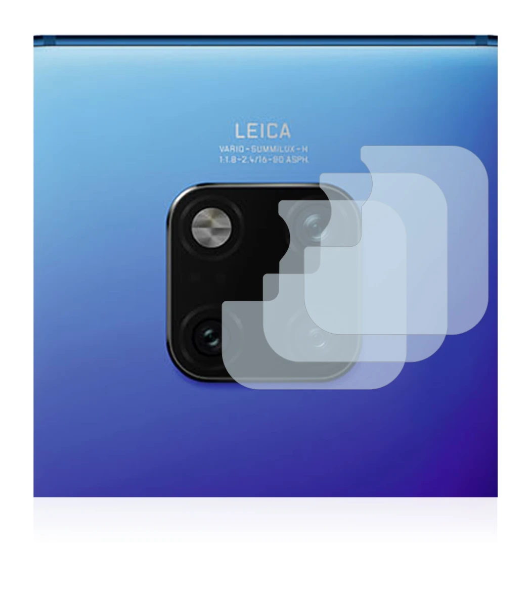 Abbildung des Geräts Huawei Mate 20 Pro (NUR Kameraschutz) mit einer Vielzahl des Displayschutzes.