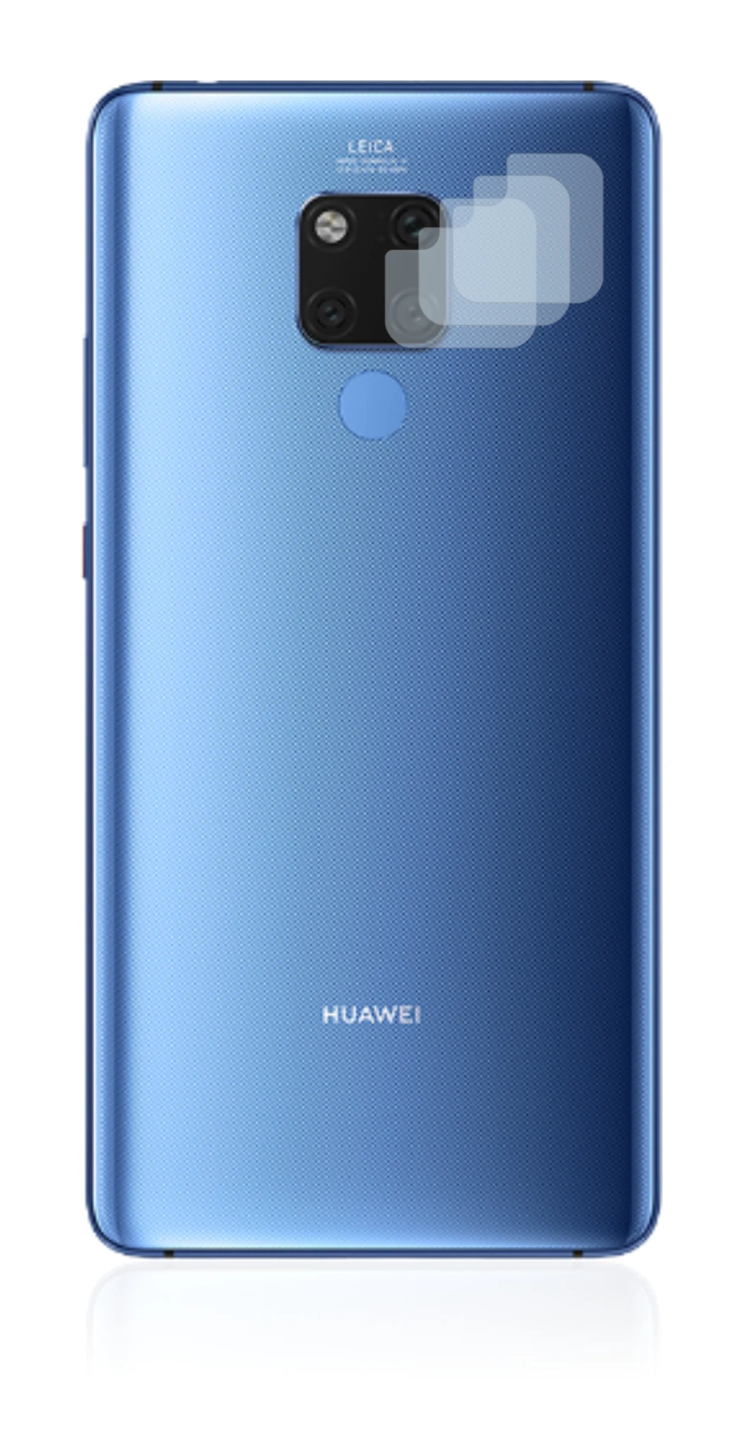 Abbildung des Geräts Huawei Mate 20 X (NUR Kameraschutz) mit einer Vielzahl des Displayschutzes.