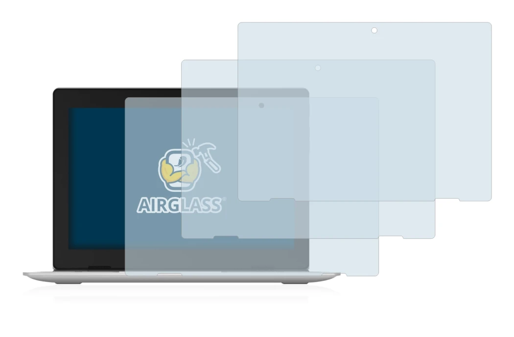 Abbildung des Geräts Lenovo IdeaPad D330 mit einer Vielzahl des Displayschutzes.