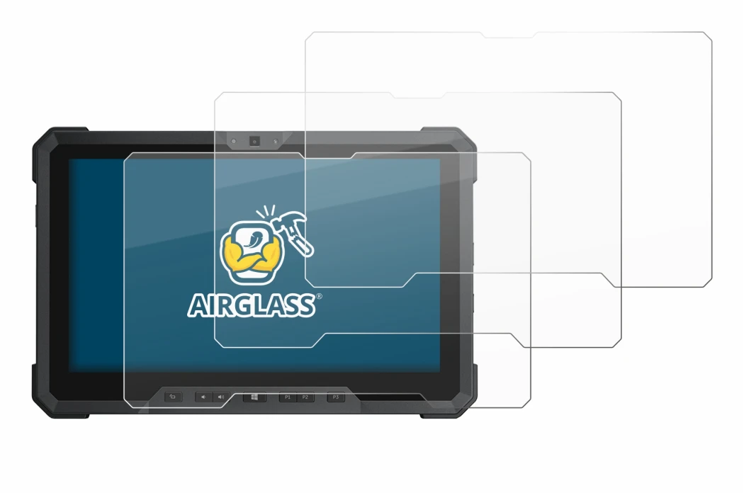 Abbildung des Geräts Dell Latitude 12 Rugged 7212 mit einer Vielzahl des Displayschutzes.