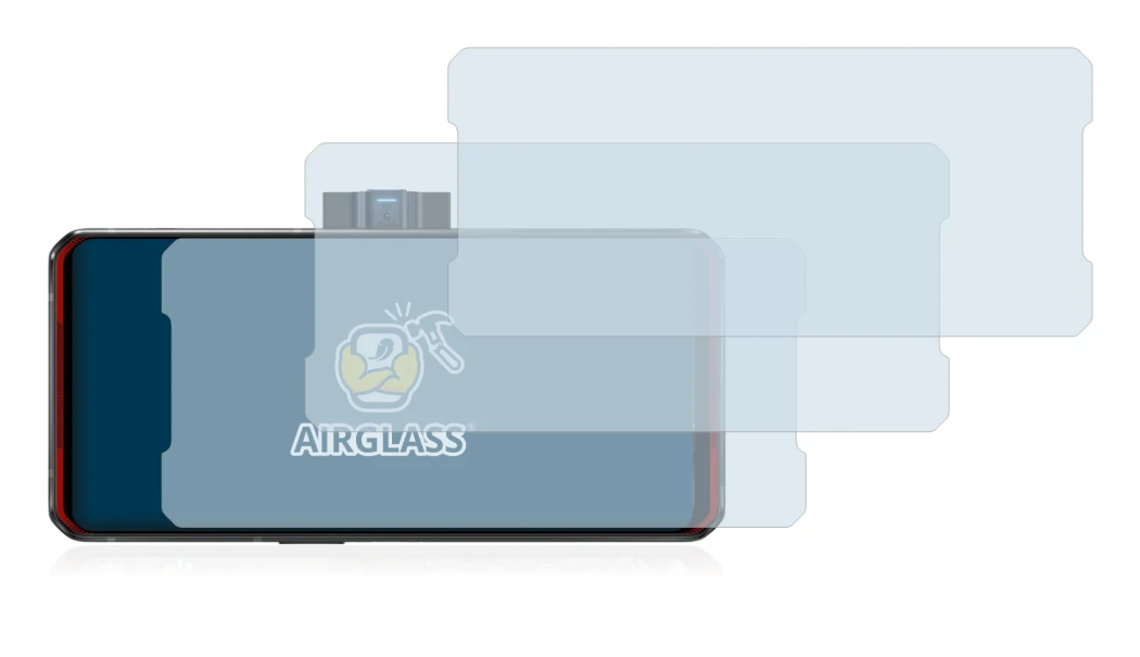 Abbildung des Geräts Lenovo Legion Duel mit einer Vielzahl des Displayschutzes.