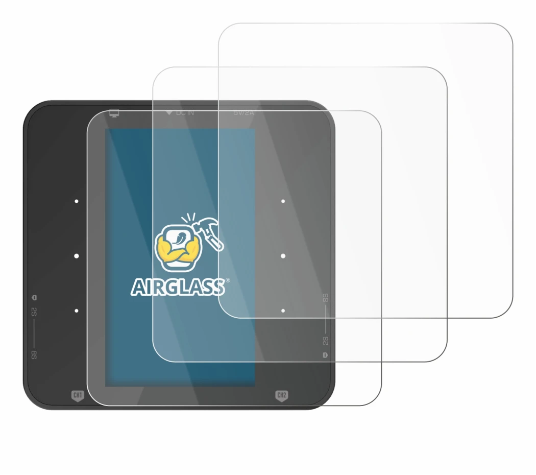 Abbildung des Geräts ISDT P30 mit einer Vielzahl des Displayschutzes.