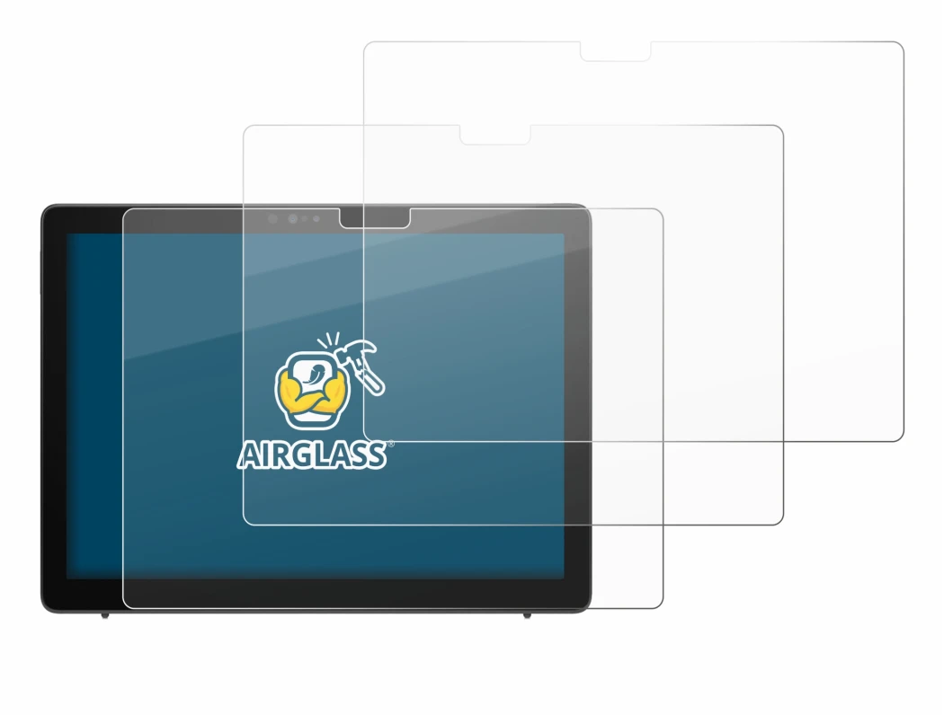 Abbildung des Geräts Dell Latitude 7210 2-in-1 mit einer Vielzahl des Displayschutzes.