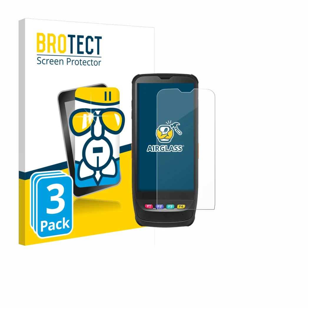 Vorderseite einer Produktverpackung mit dem Markenlogo BROTECT. Daneben ist das Gerät Casio IT-G650 mit dem zugehörigen Displa